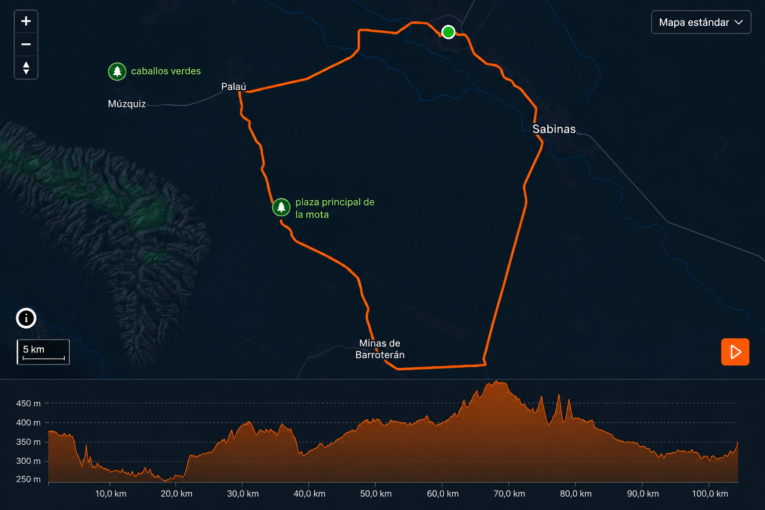 Ruta oficial 100 KM